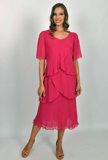 Allison 6165 Fuchsia dress